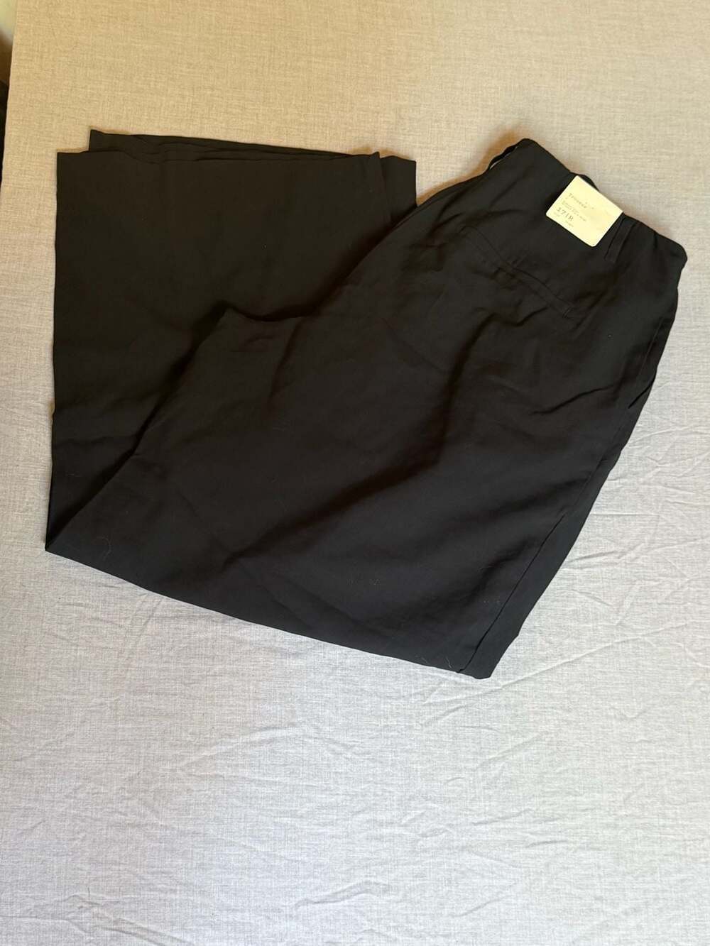 Black Highest Rise Relaxed Hip & Thigh Trouser Pants
